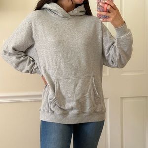 Women’s oversized aerie grey sweatshirt hoodie